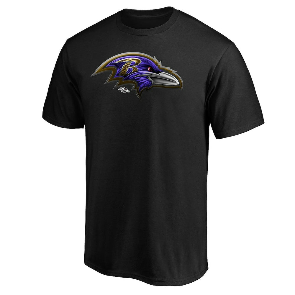 NFL Baltimore Ravens Midnight Mascot Team Logo T-Shirt