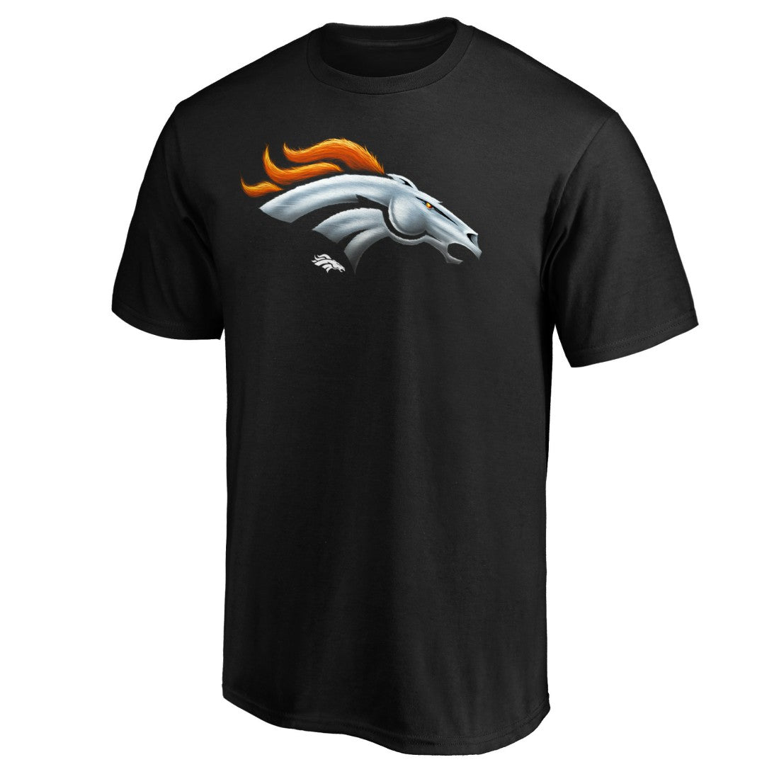 NFL Denver Broncos Midnight Mascot Team Logo T-Shirt
