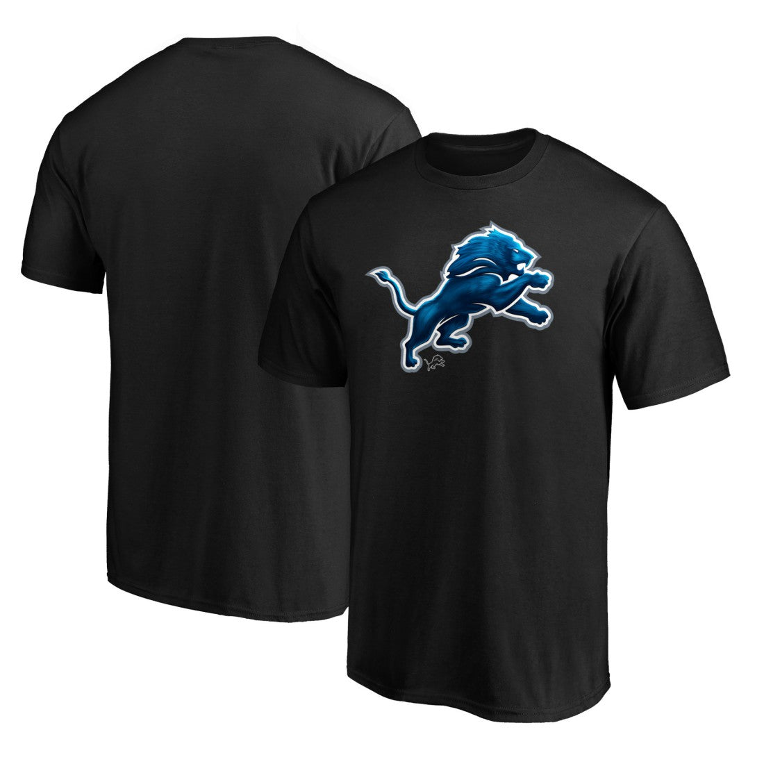 NFL Detroit Lions Midnight Mascot Team Logo T-Shirt