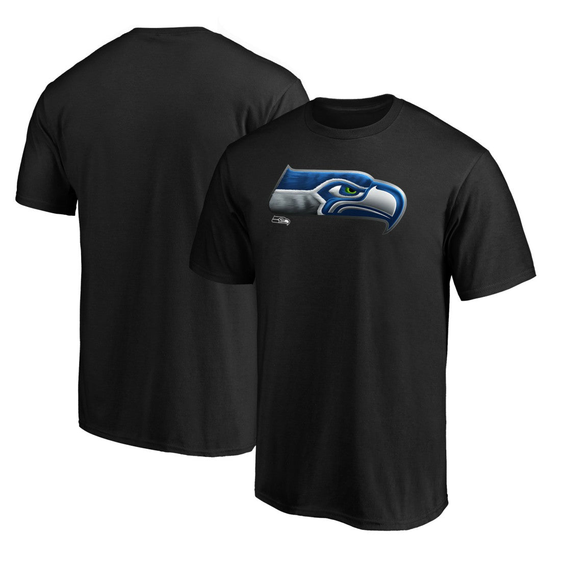 NFL Seattle Seahawks Midnight Mascot Team Logo T-Shirt