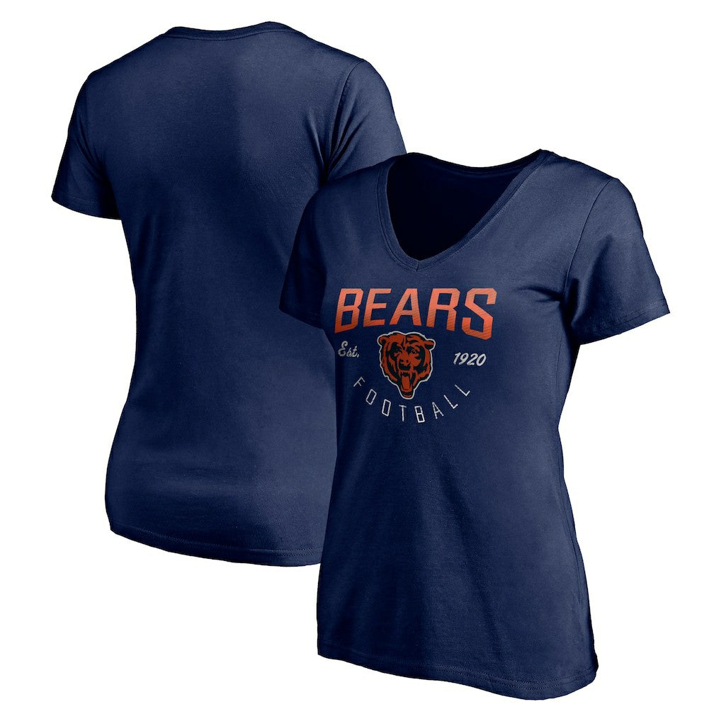 NFL Chicago Bears Women's Live For It V-Neck T-Shirt