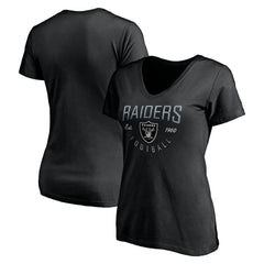 NFL Las Vegas Raiders Women's Live For It V-Neck T-Shirt
