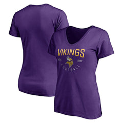 NFL Minnesota Vikings Women's Live For It V-Neck T-Shirt