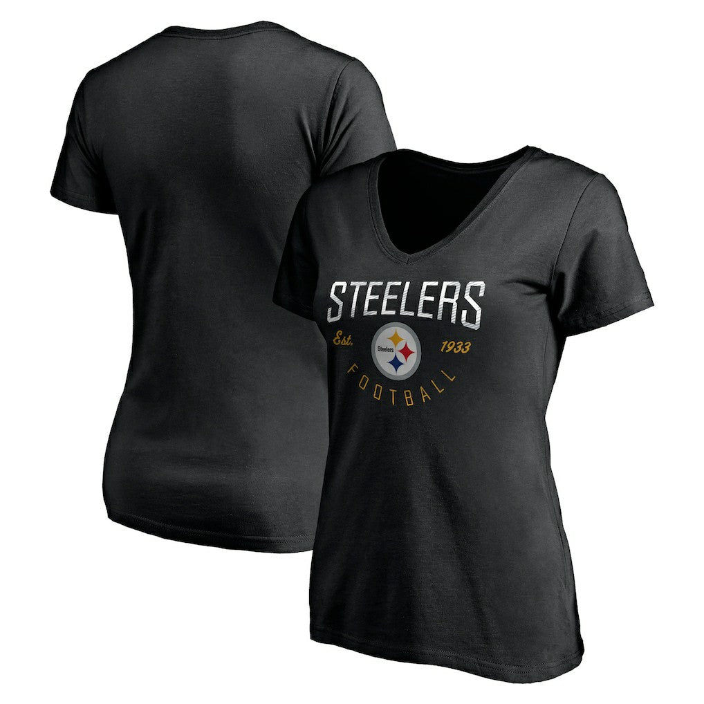 NFL Pittsburgh Steelers Women's Live For It V-Neck T-Shirt