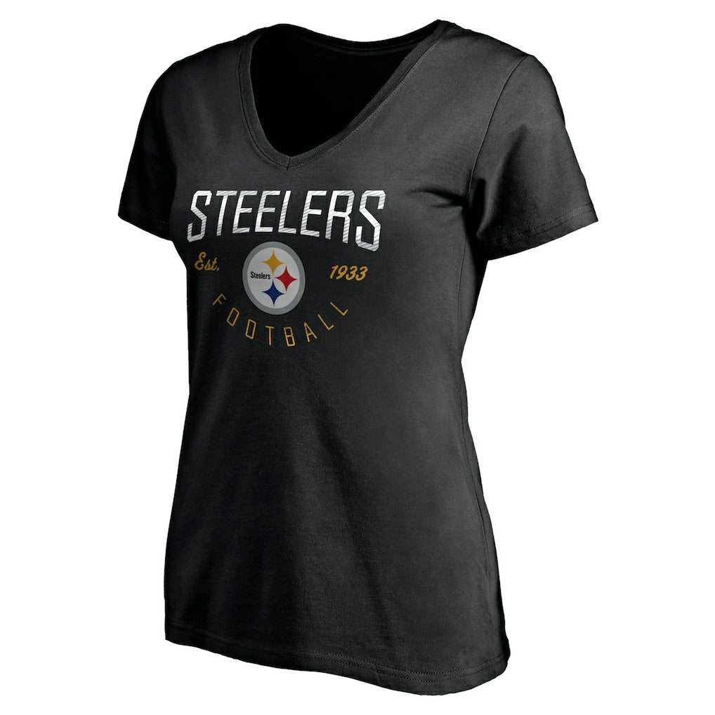 NFL Pittsburgh Steelers Women's Live For It V-Neck T-Shirt