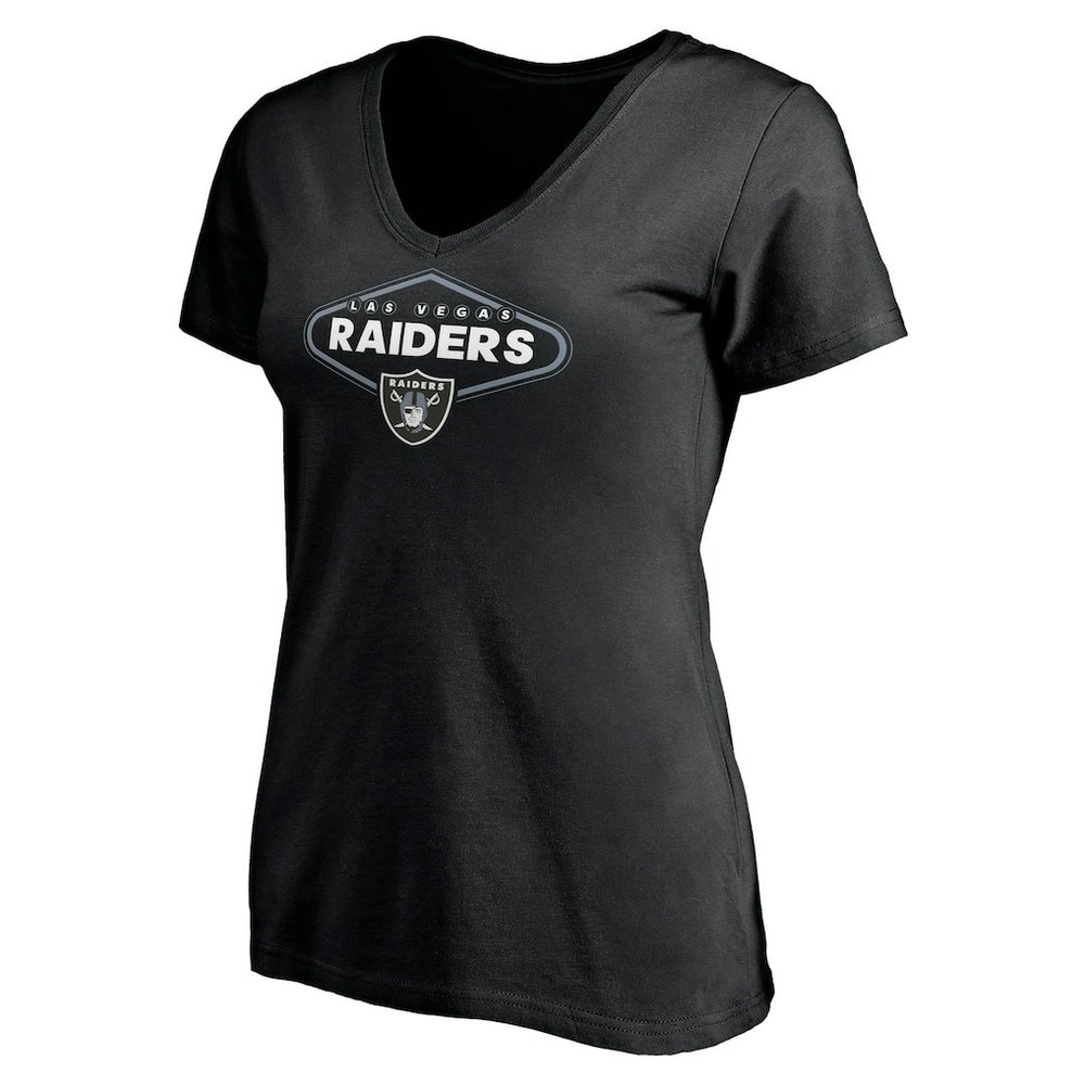 NFL Las Vegas Raiders Women's Hometown Collection 1st Down V-Neck T-Shirt