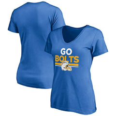 NFL Los Angeles Chargers Women's Hometown Collection Go Bolts V-Neck T-Shirt