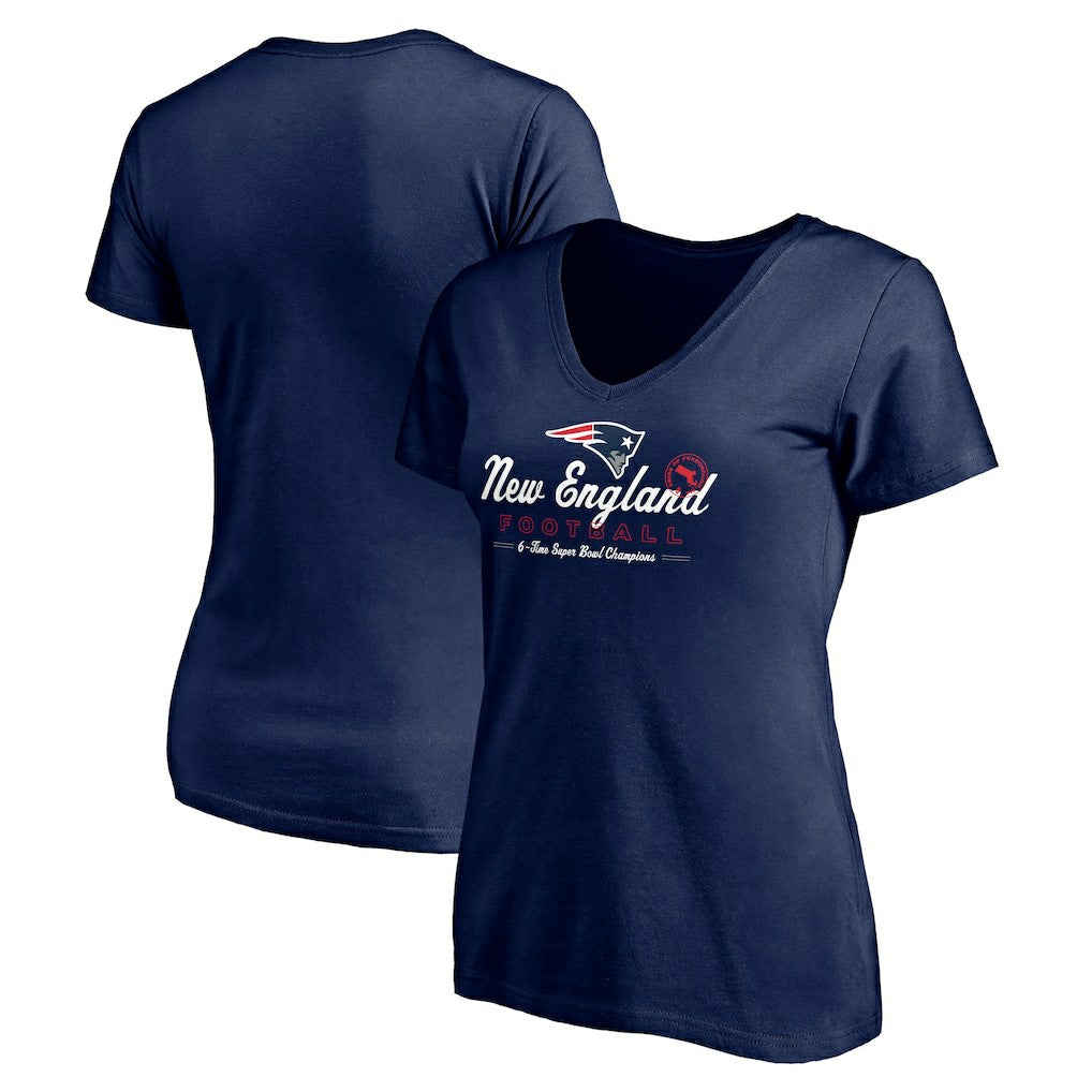 NFL New England Patriots Women's Hometown Collection V-Neck T-Shirt