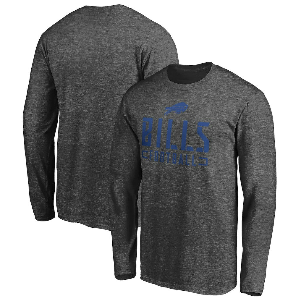 NFL Buffalo Bills Stencil Stack Long Sleeve T-Shirt