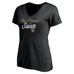 NFL New Orleans Saints Women's Long Stride V-Neck T-Shirt