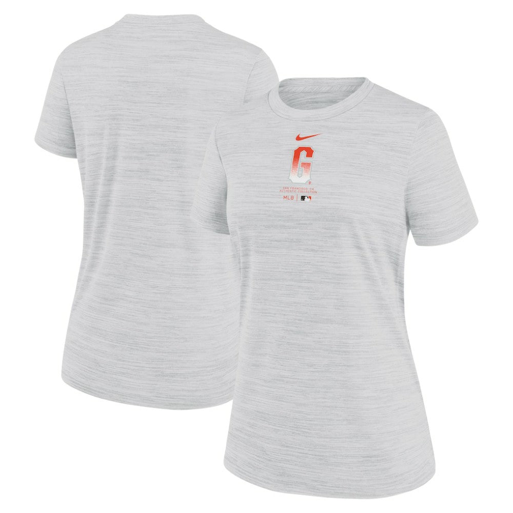 San Francisco Giants Women's City Connect Practice Velocity T-Shirt - White | Nike