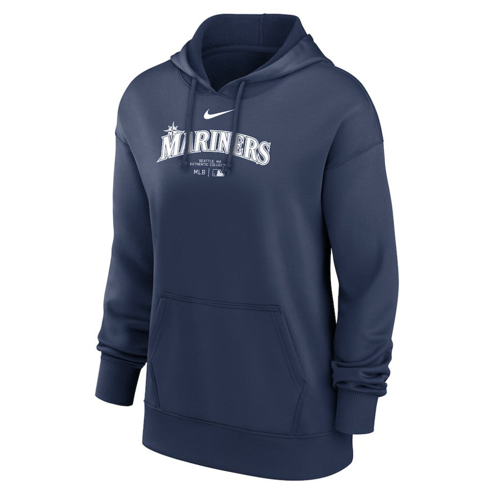 Seattle Mariners Women's Authentic Collection Performance Pullover Hoodie - Navy | Nike