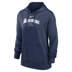 Seattle Mariners Women's Authentic Collection Performance Pullover Hoodie - Navy | Nike