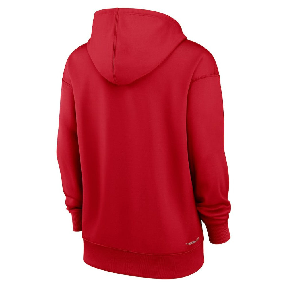 St. Louis Cardinals Women's Authentic Collection Performance Pullover Hoodie - Red | Nike