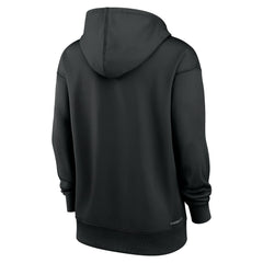 Miami Marlins Women's Authentic Collection Performance Pullover Hoodie - Black | Nike