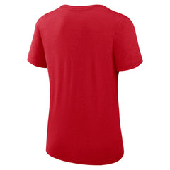 Washington Nationals Women's Authentic Collection Performance Scoop Neck T-Shirt - Red | Nike
