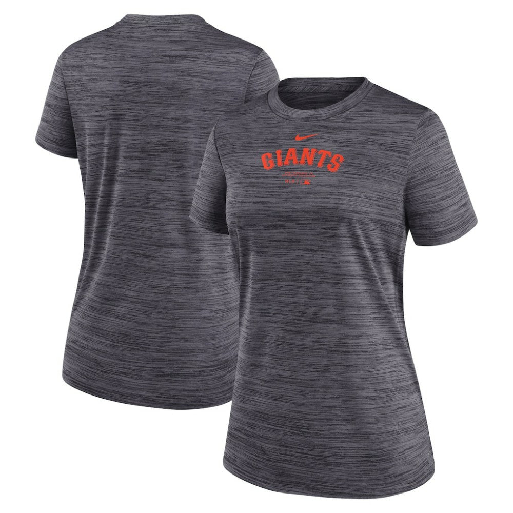 San Francisco Giants Women's Authentic Collection Velocity Performance T-Shirt - Black | Nike