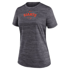 San Francisco Giants Women's Authentic Collection Velocity Performance T-Shirt - Black | Nike