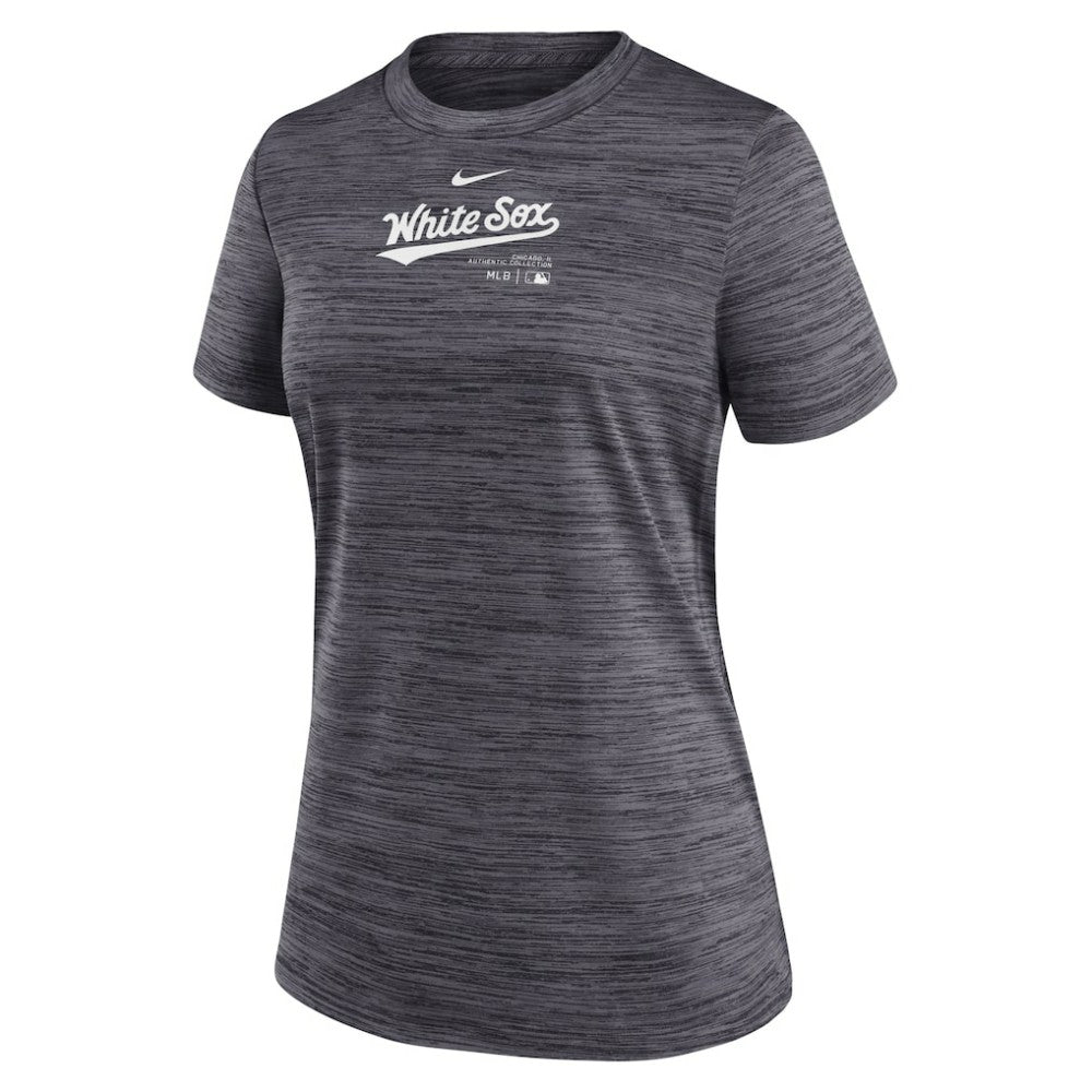 Chicago White Sox Women's Authentic Collection Velocity Performance T-Shirt - Black | Nike