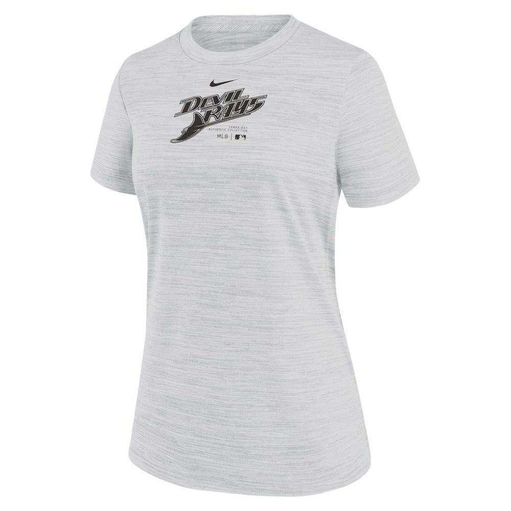 Tampa Bay Rays Women's Authentic Collection Velocity Performance T-Shirt - White | Nike
