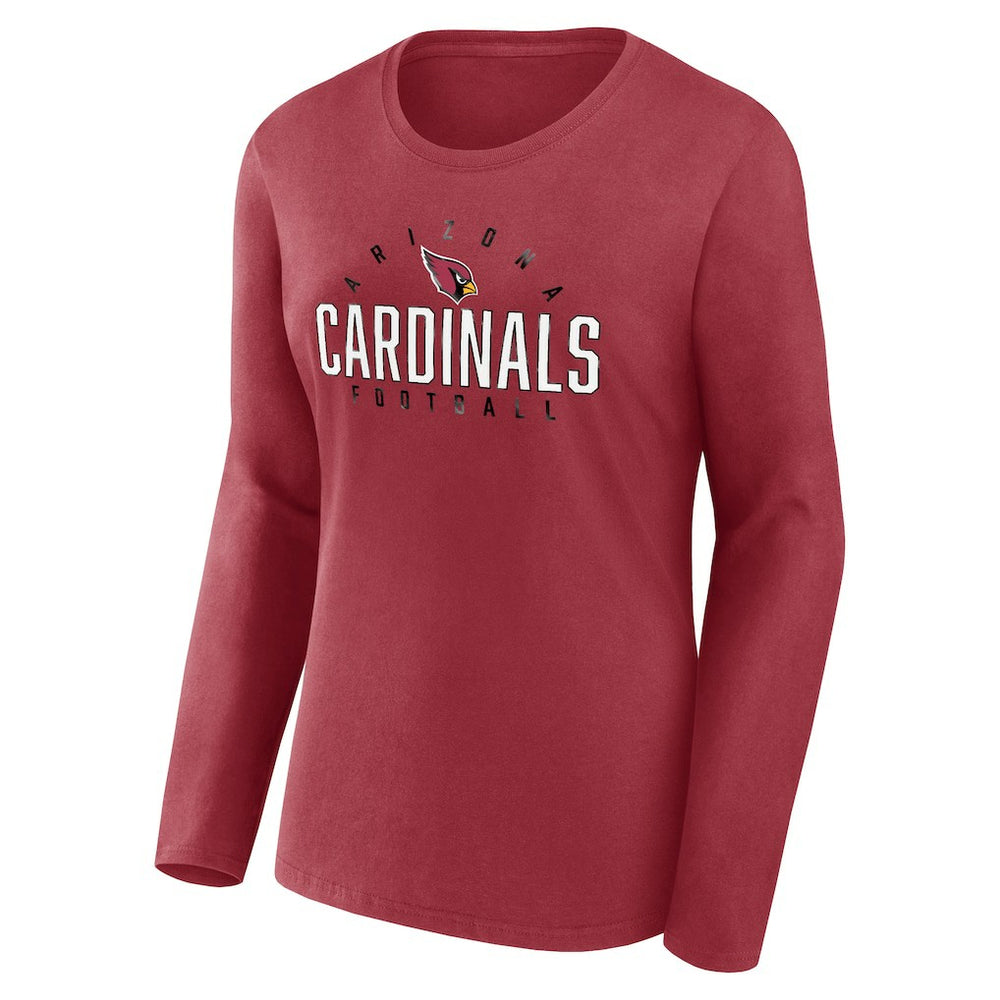 NFL Arizona Cardinals Women's Plus Size Foiled Play Long Sleeve T-Shirt