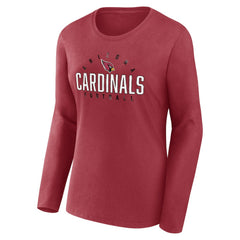 NFL Arizona Cardinals Women's Plus Size Foiled Play Long Sleeve T-Shirt