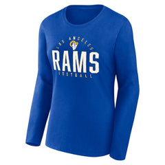 NFL Los Angeles Rams Women's Plus Size Foiled Play Long Sleeve T-Shirt
