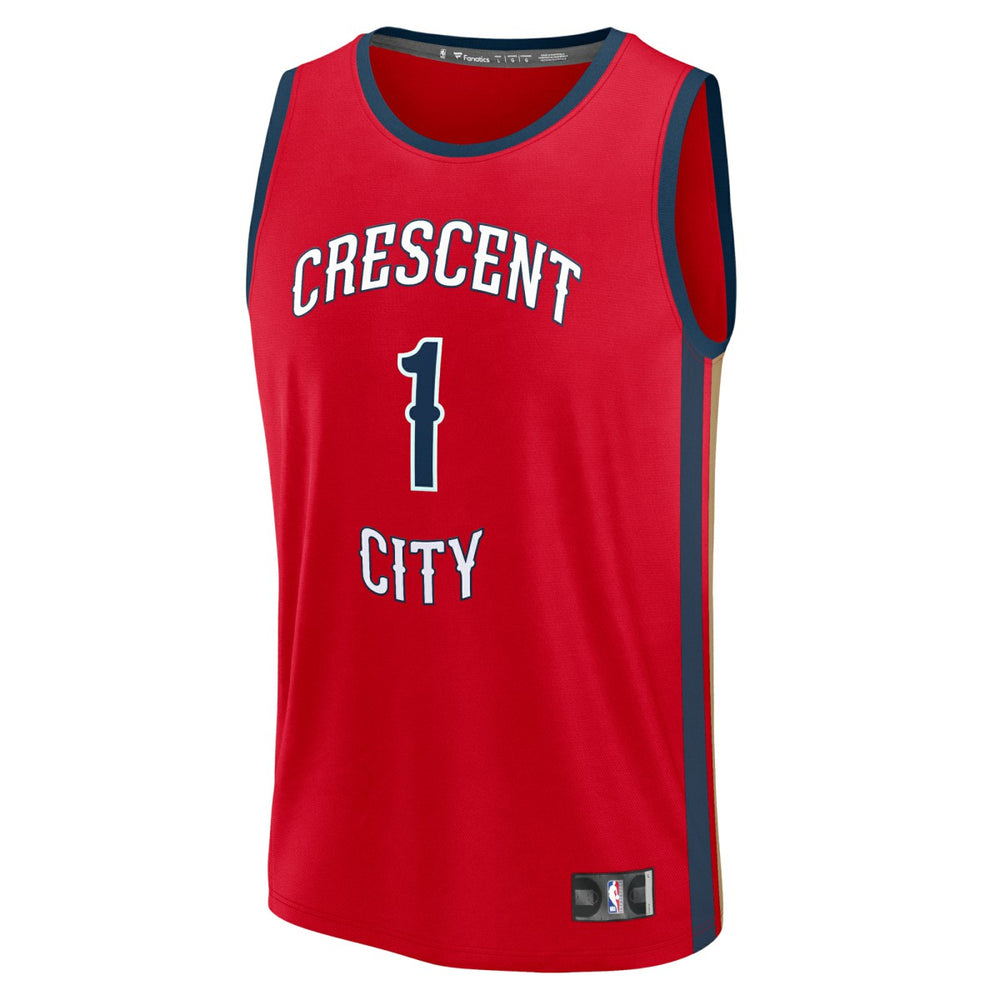 Zion Williamson New Orleans Pelicans Fast Break Replica Player Jersey - Statement Edition - Red | Fanatics online