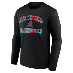 Arizona Diamondbacks Logo Athletic Heart & Soul Long Sleeve T-Shirt - Black