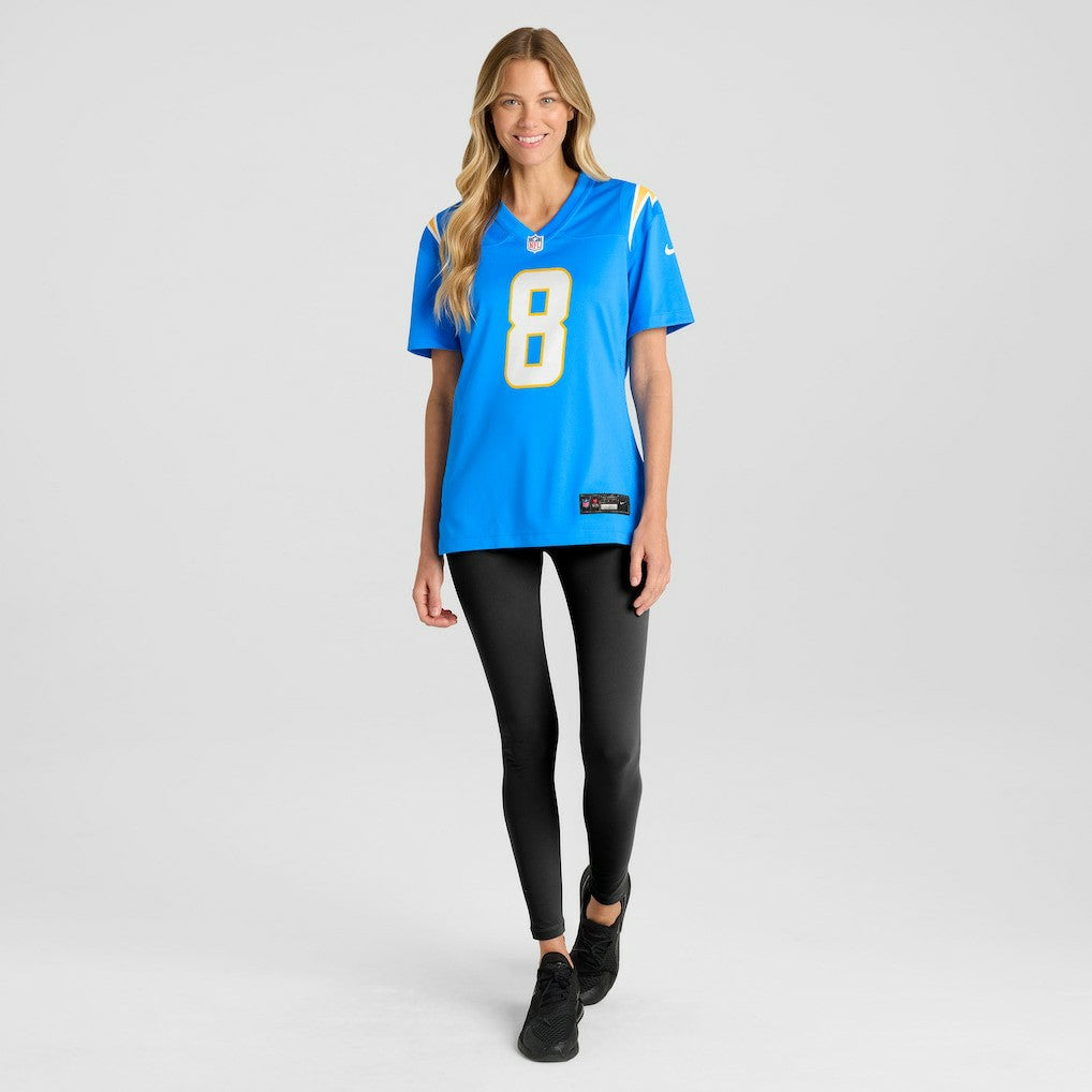 NFL Los Angeles Chargers Max Duggan  Women's Team Game Jersey