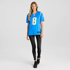 NFL Los Angeles Chargers Max Duggan  Women's Team Game Jersey