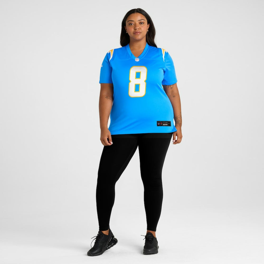 NFL Los Angeles Chargers Max Duggan  Women's Team Game Jersey