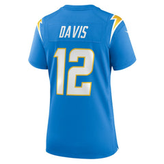 NFL Los Angeles Chargers Derius Davis  Women's Team Game Jersey