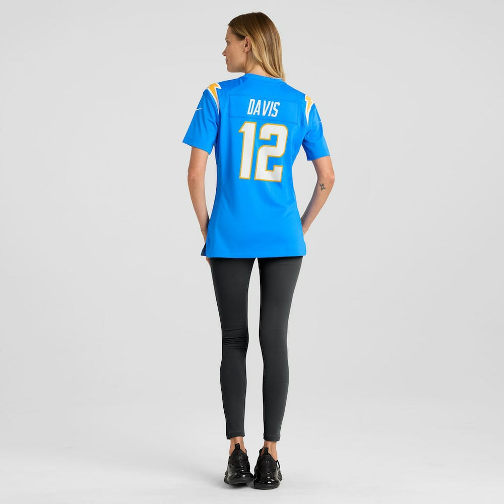 NFL Los Angeles Chargers Derius Davis  Women's Team Game Jersey