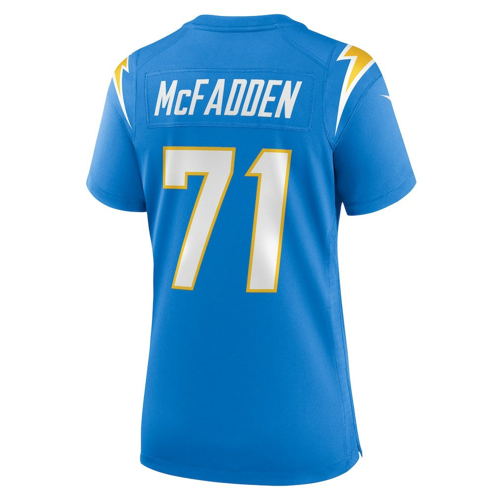 NFL Los Angeles Chargers Jordan McFadden  Women's Team Game Jersey