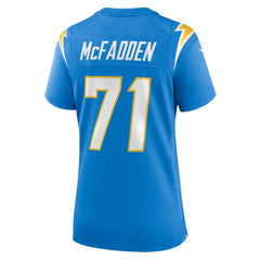 NFL Los Angeles Chargers Jordan McFadden  Women's Team Game Jersey