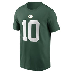 NFL Green Bay Packers Jordan Love  Player Name & Number T-Shirt