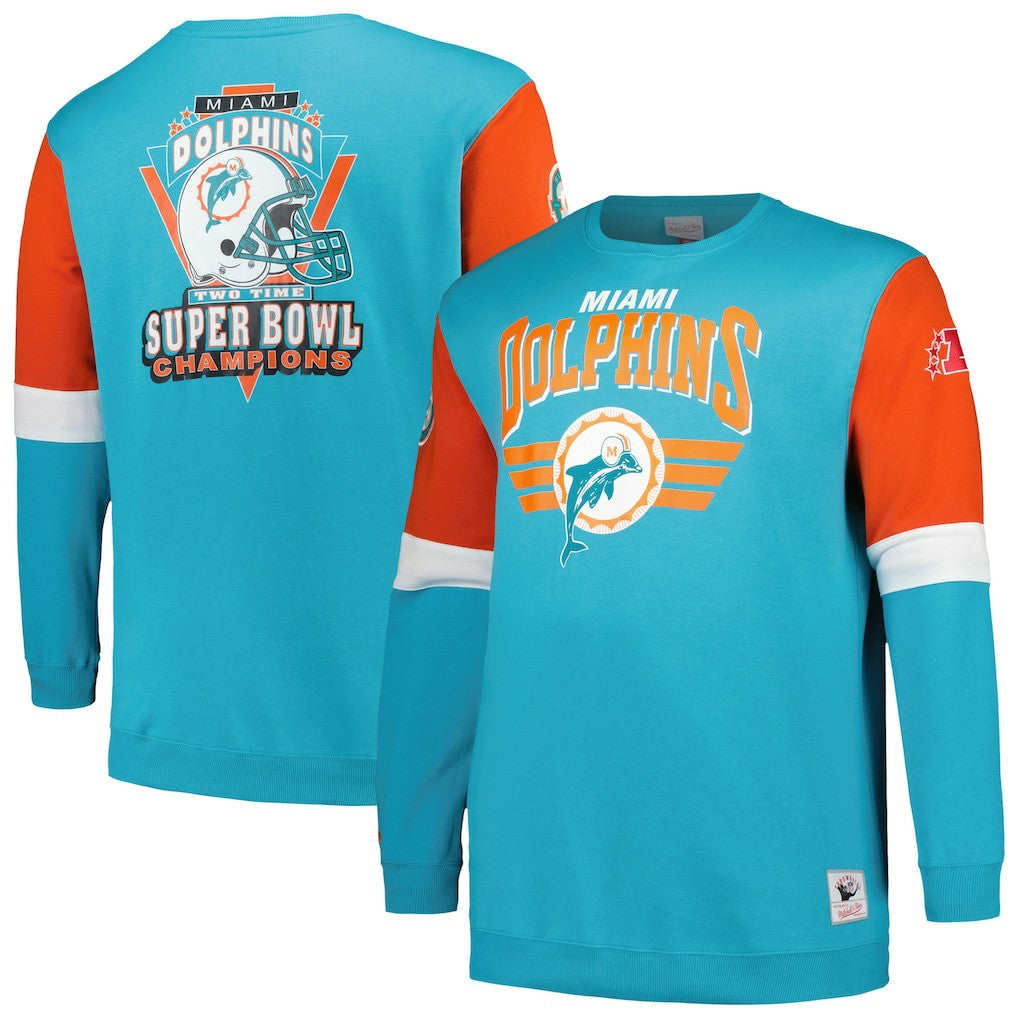 NFL Miami Dolphins Big & Tall Fleece Pullover Sweatshirt
