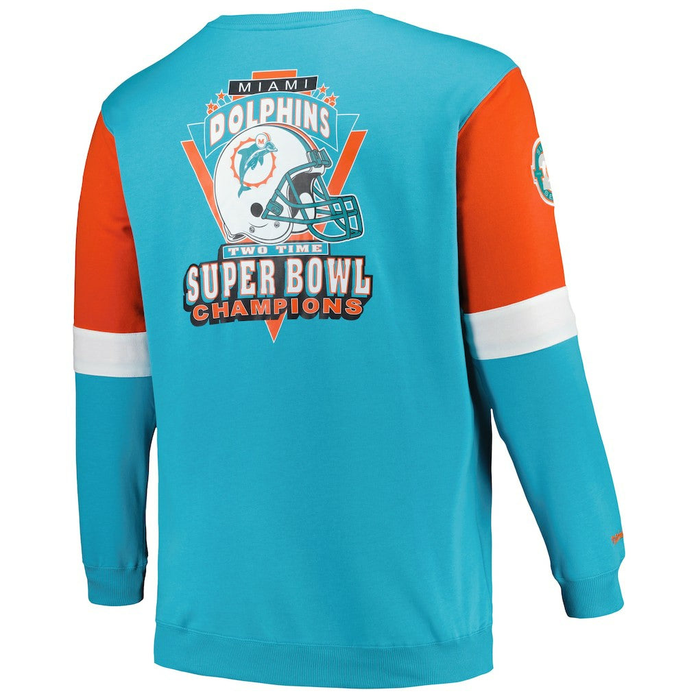NFL Miami Dolphins Big & Tall Fleece Pullover Sweatshirt