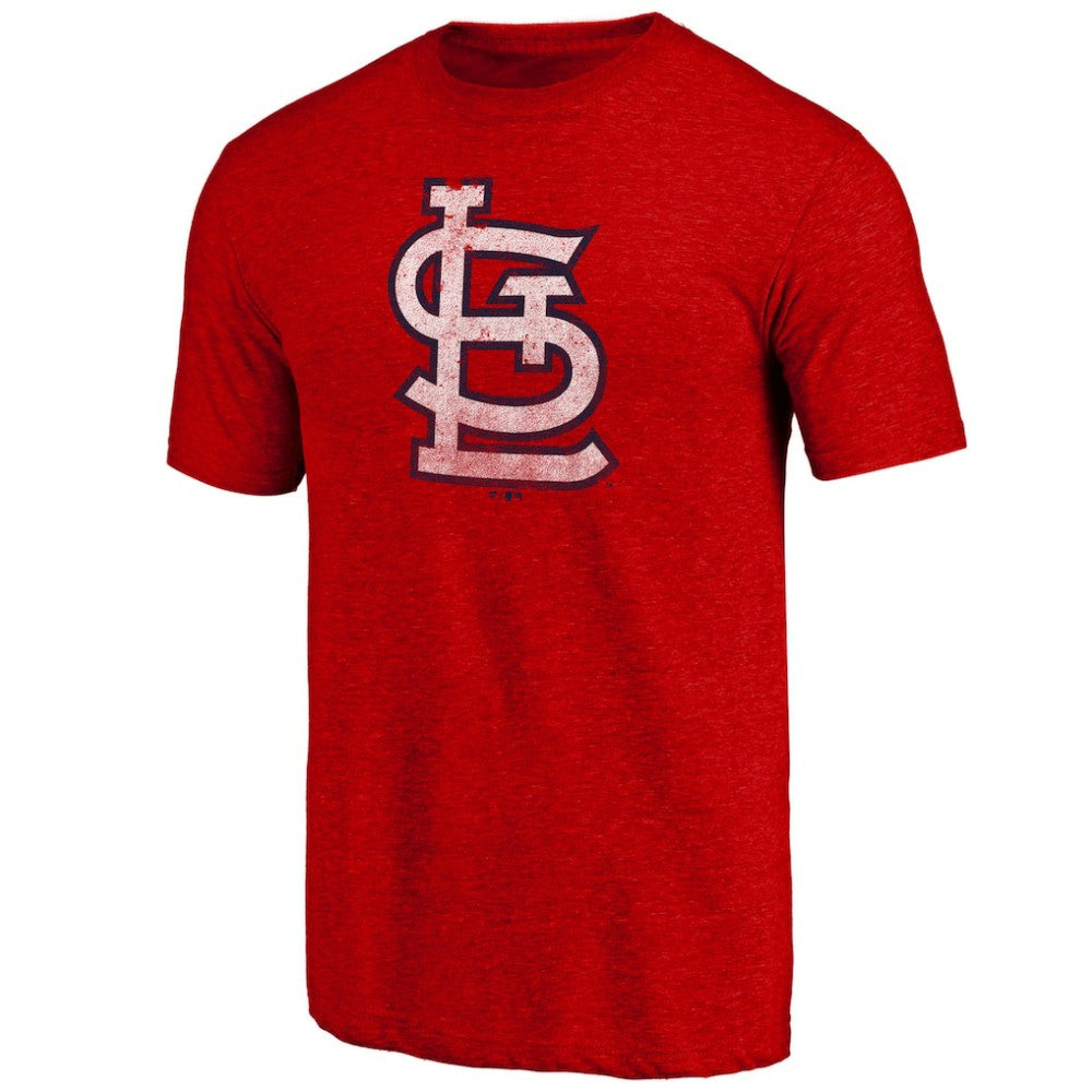 St. Louis Cardinals Greatest Dad Tri-Blend T-Shirt - Heather Red