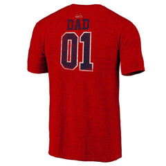 St. Louis Cardinals Greatest Dad Tri-Blend T-Shirt - Heather Red