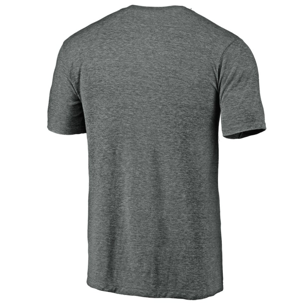 Chicago Cubs Official Logo Tri-Blend T-Shirt - Heather Gray
