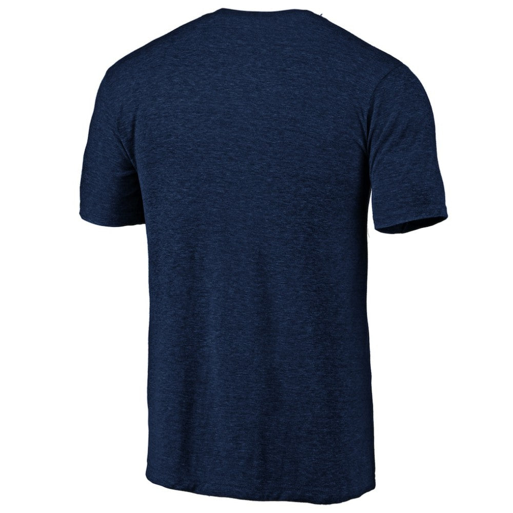 Los Angeles Angels Official Logo Tri-Blend T-Shirt - Heather Navy