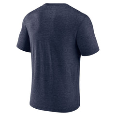Milwaukee Brewers Official Logo Tri-Blend T-Shirt - Heather Navy