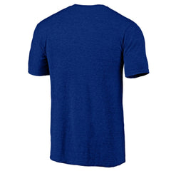 Texas Rangers Official Logo Tri-Blend T-Shirt - Heather Royal
