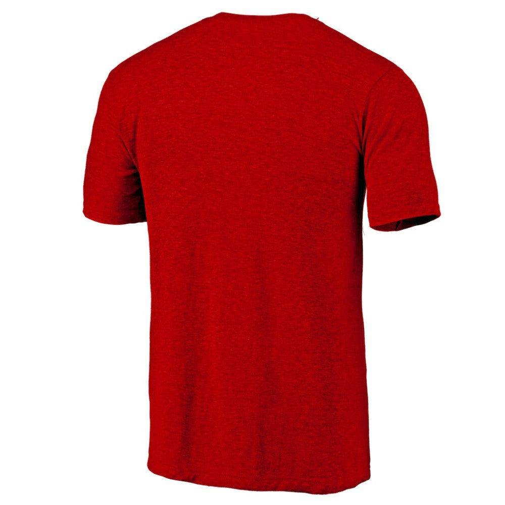 St. Louis Cardinals Official Logo Tri-Blend T-Shirt - Heather Red