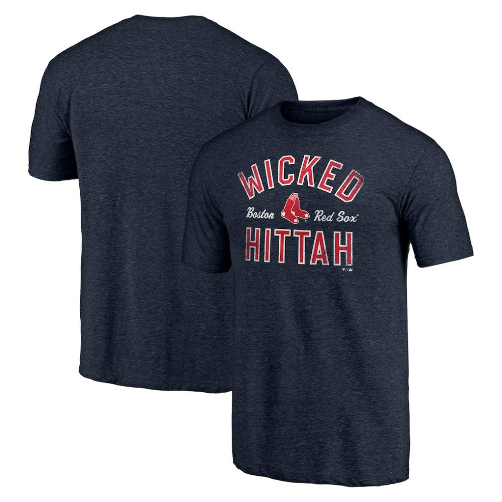 Boston Red Sox Hometown Collection Wicked Hittah Tri-Blend T-Shirt - Heather Navy