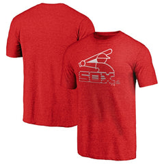 Chicago White Sox Cooperstown Collection Logo Tri-Blend T-Shirt - Heather Red
