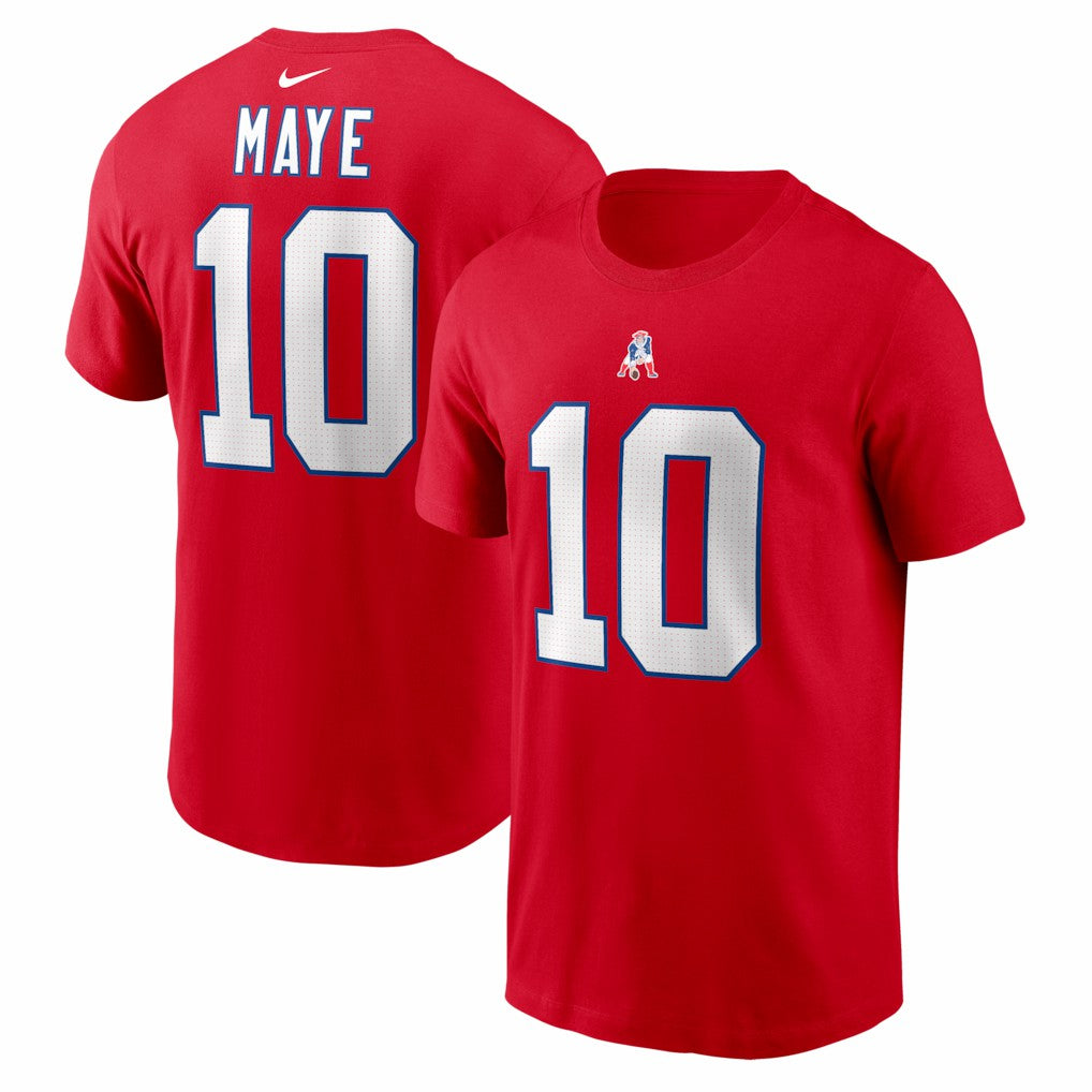 NFL New England Patriots Drake Maye  Name & Number T-Shirt