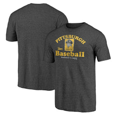 Pittsburgh Pirates Cooperstown Collection Our Game Tri-Blend T-Shirt - Heather Charcoal
